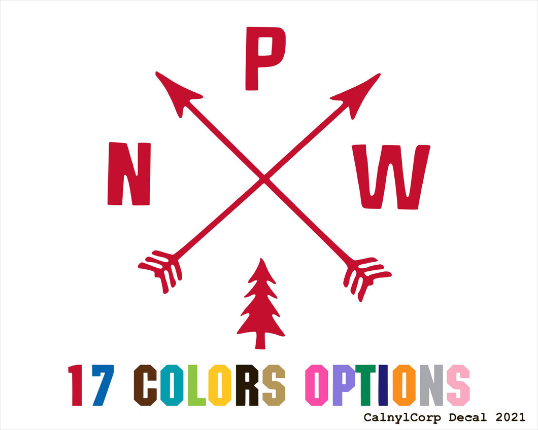 Chase Grace Studio Pacific Northwest Hiking Vinyl Sticker Decals
