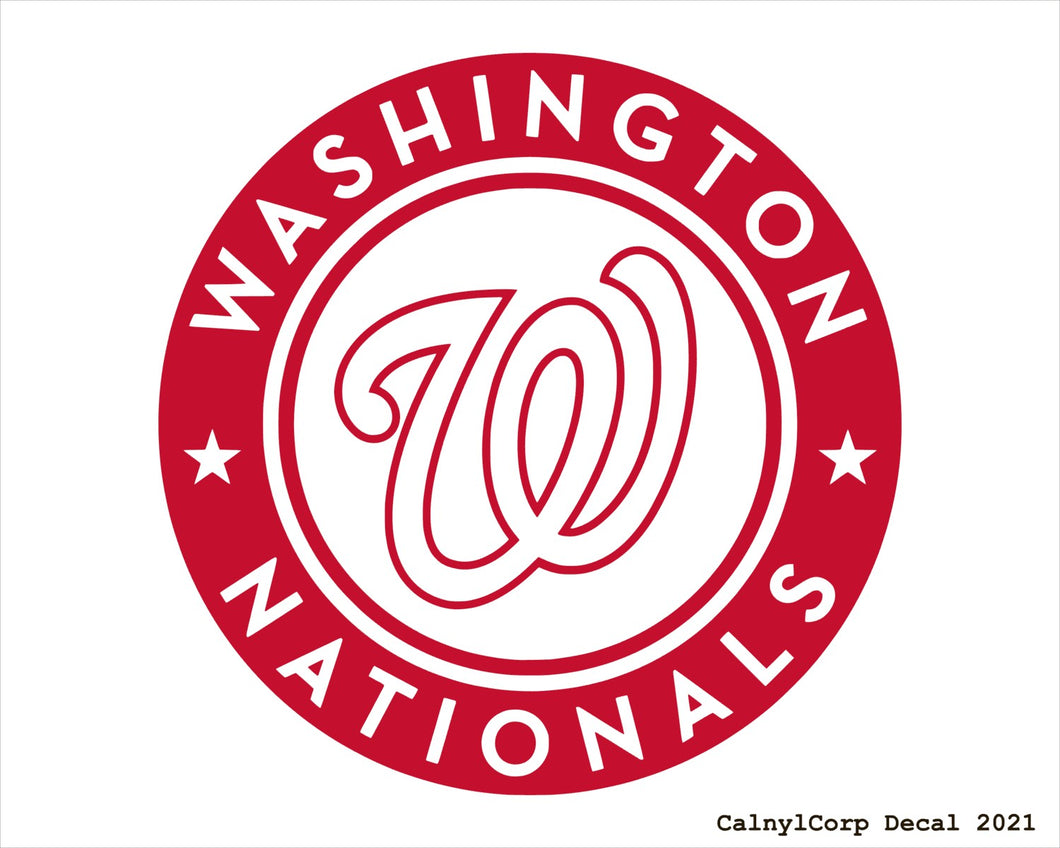 Washington Nationals Vinyl Sticker Decals