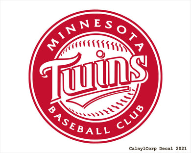 Minnesota Twins Vinyl Sticker Decals.