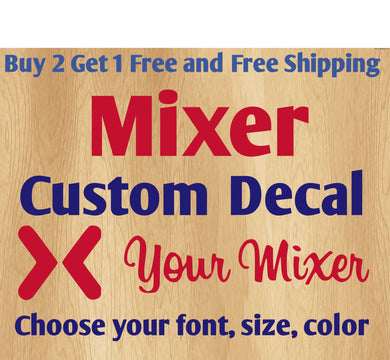 Custom Mixer Username Stickers Decals.