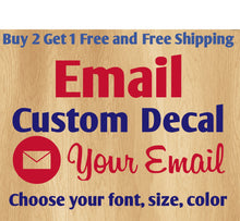 Load image into Gallery viewer, Custom Email Username Stickers Decals.
