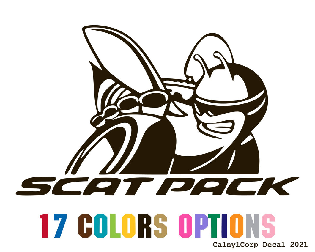 Dodge Challenger Scat Pack Logo Vinyl Sticker Decals