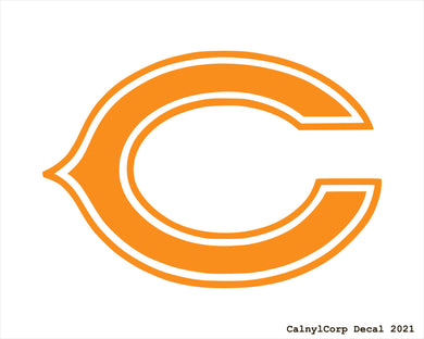 Chicago Bears Vinyl Sticker Decals.