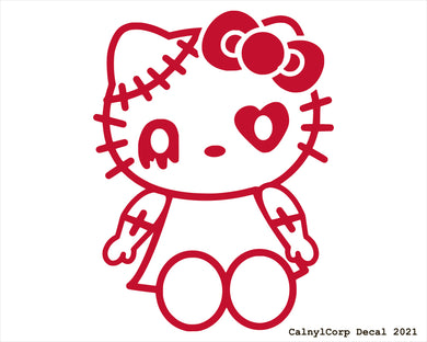 Cute Ghost Kitty Vinyl Sticker Decals.
