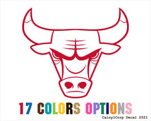 Load image into Gallery viewer, Chicago Bulls NBA Vinyl Sticker Decals
