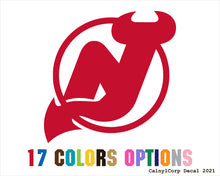 Load image into Gallery viewer, New Jersey Devils Vinyl Sticker Decals
