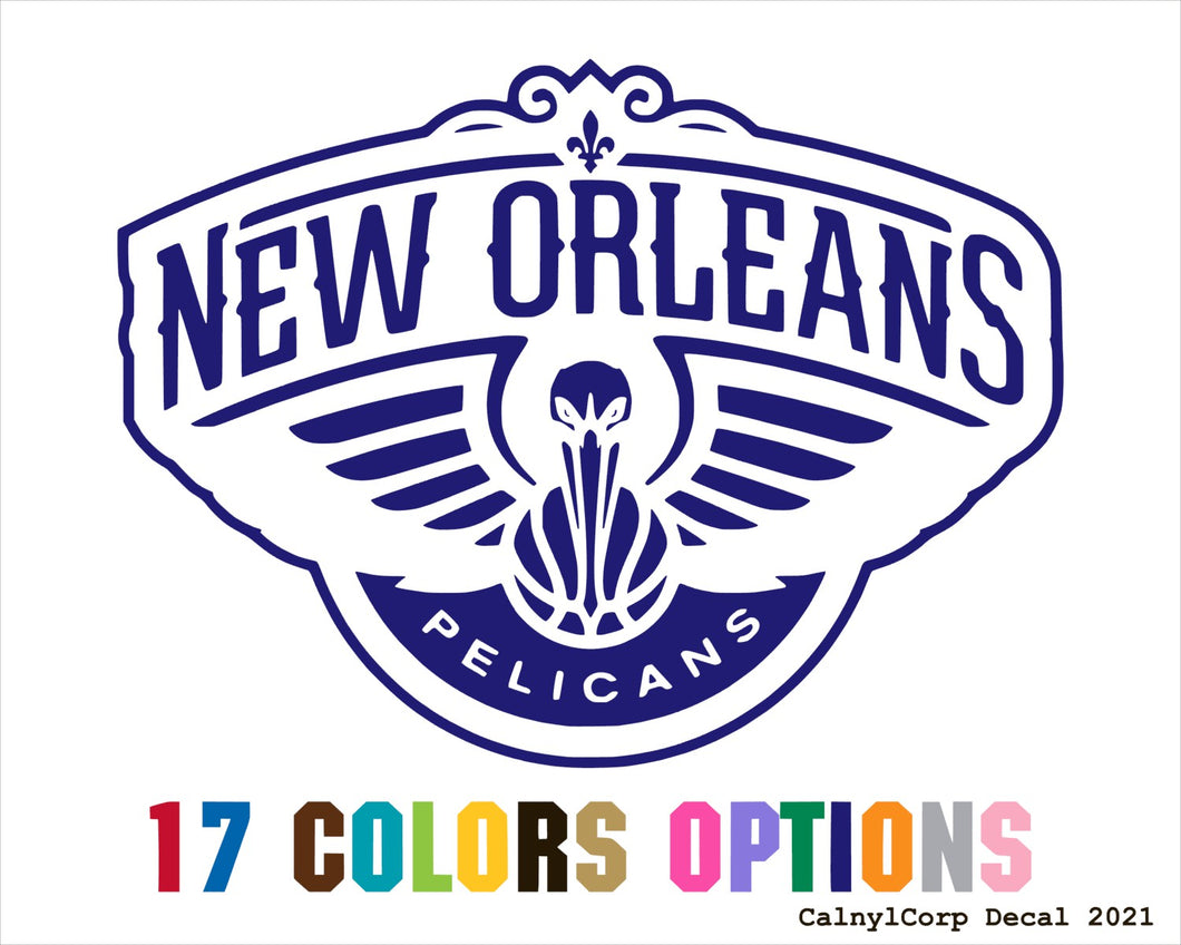 New Orleans Pelicans Vinyl Sticker Decals