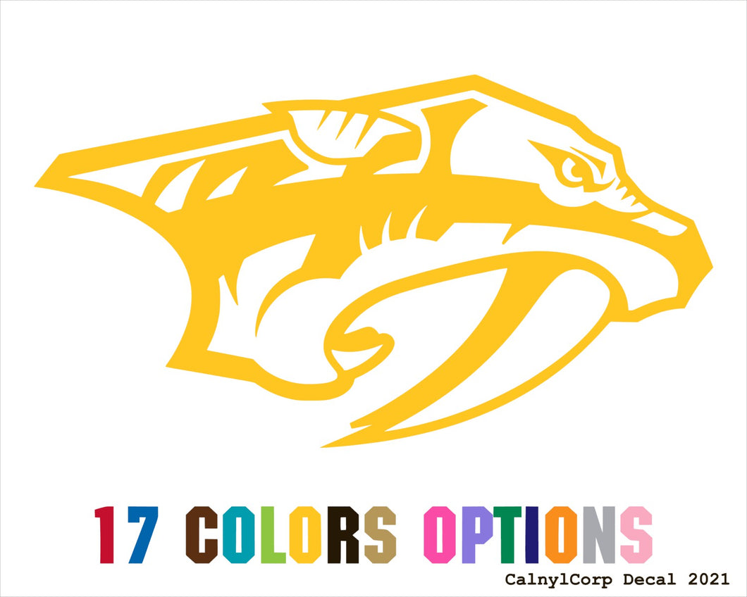 Nashville Predators Vinyl Sticker Decals