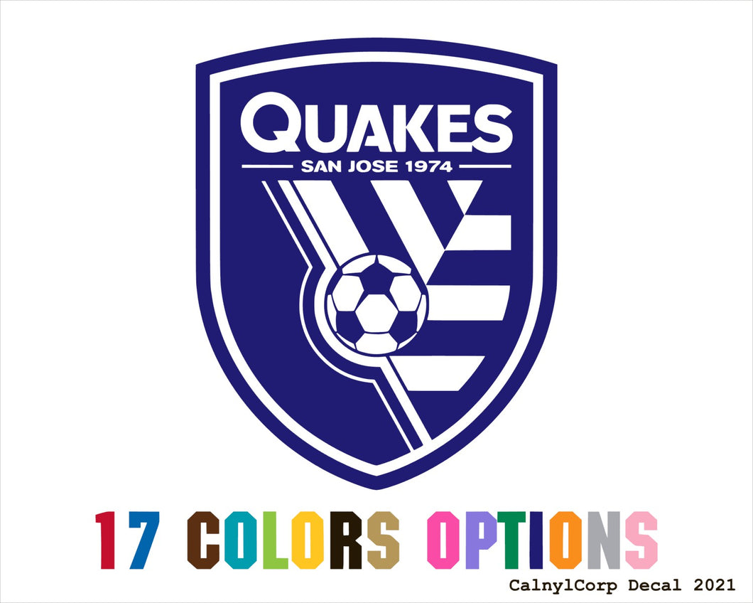 San Jose Earthquakes Vinyl Sticker Decals