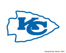 Load image into Gallery viewer, Kansas City Chiefs Vinyl Sticker Decals.
