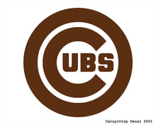 Load image into Gallery viewer, Chicago Cubs Vinyl Sticker Decals.
