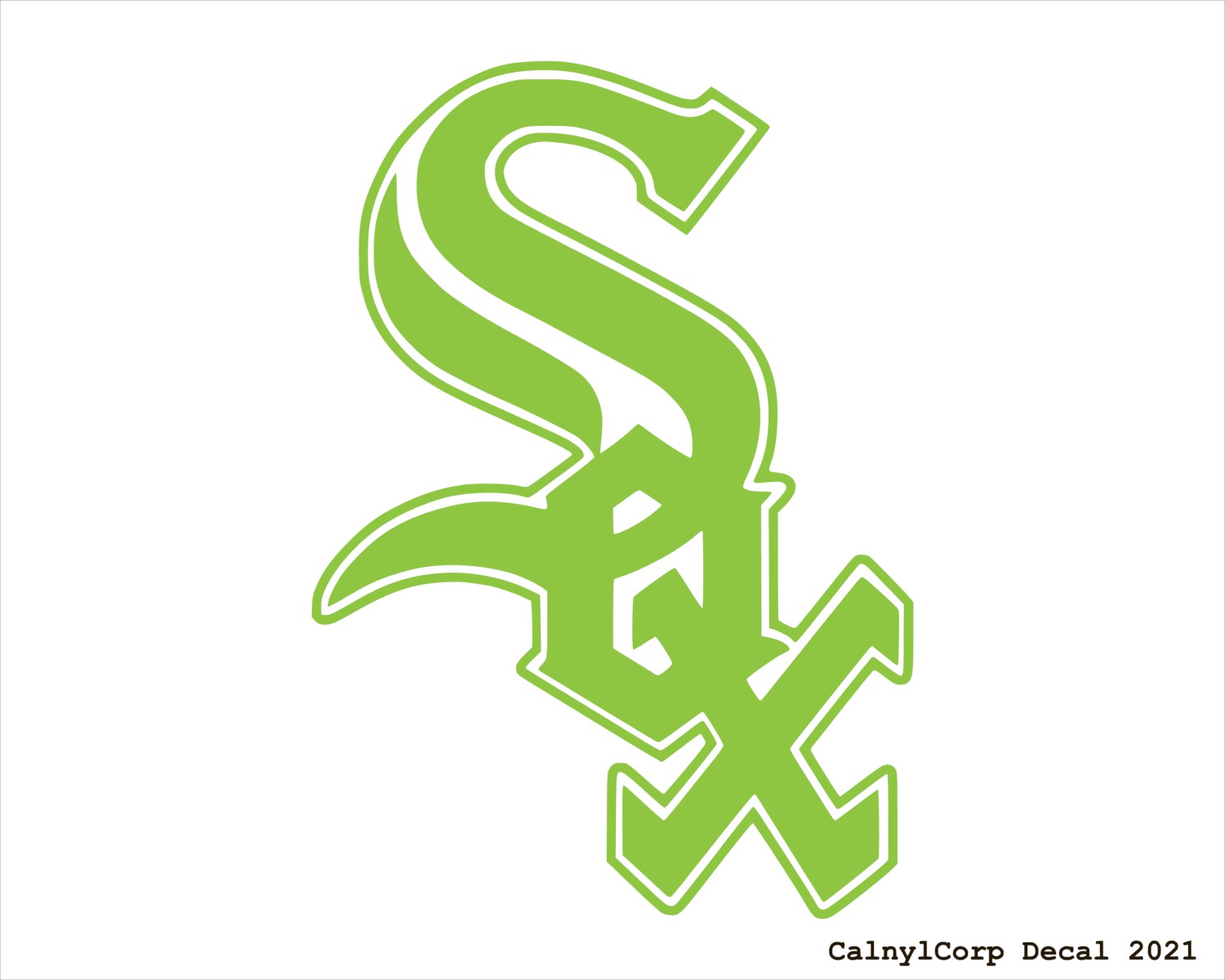 Chicago White Sox 2025 City Connect Alternate Logo Premium Vinyl Decal Pick Color Size Chicago White Sox 2025 City Connect Alternate Logo Premium Vinyl Decal Pick Color Size