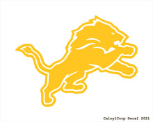 Load image into Gallery viewer, Detroit Lions Vinyl Sticker Decals.
