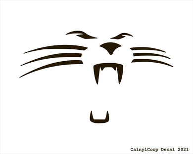 Carolina Panthers Face Vinyl Sticker Decals.