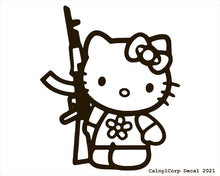 Load image into Gallery viewer, Kiti AK Machine Gun Vinyl Sticker Decals.
