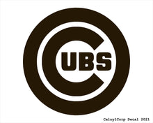 Load image into Gallery viewer, Chicago Cubs Vinyl Sticker Decals.
