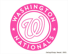 Load image into Gallery viewer, Washington Nationals Vinyl Sticker Decals
