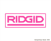 Load image into Gallery viewer, Ridgid Tools Vinyl Sticker Decals.
