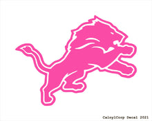Load image into Gallery viewer, Detroit Lions Vinyl Sticker Decals.

